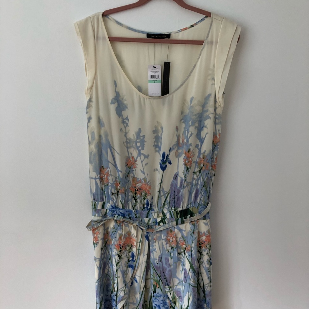 Cynthia Steffe floral silk romper - Picture 5 of 8